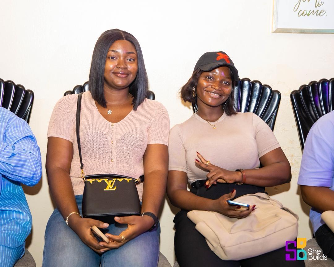 A moment of connection at the SheBuilds hangout 27