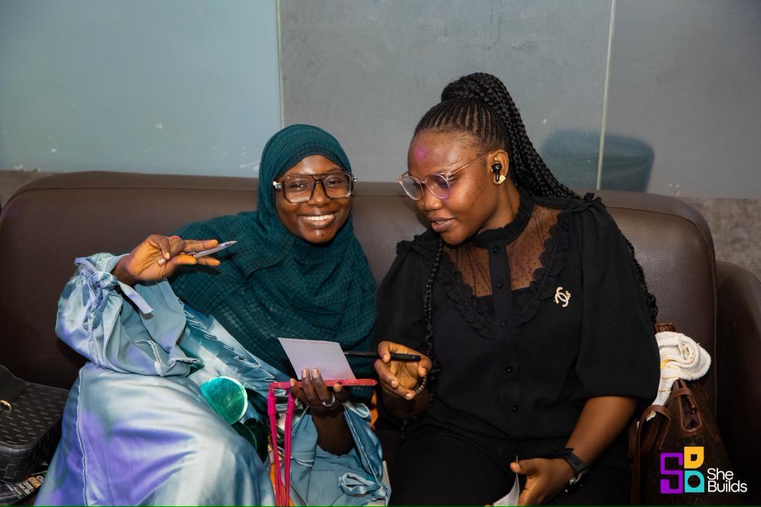 A moment of connection at the SheBuilds hangout 31