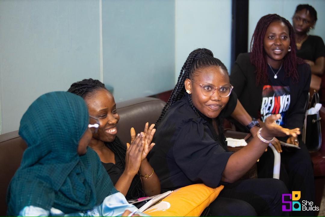 A moment of connection at the SheBuilds hangout 37