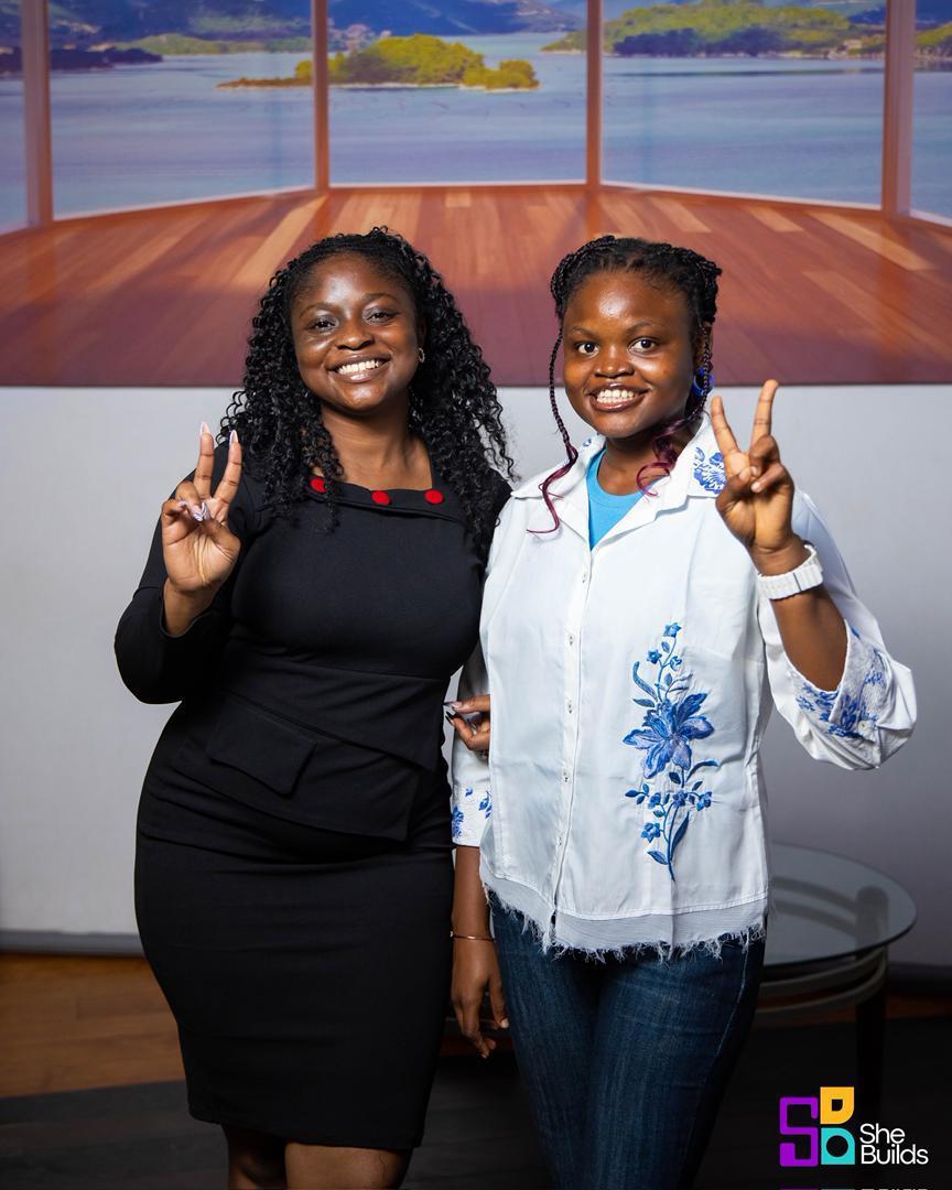 A moment of connection at the SheBuilds hangout 25
