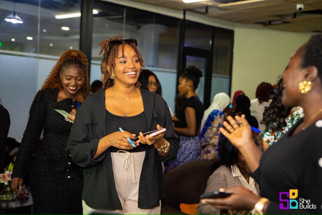 A moment of connection at the SheBuilds hangout 22
