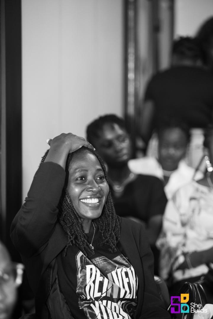 A moment of connection at the SheBuilds hangout 36