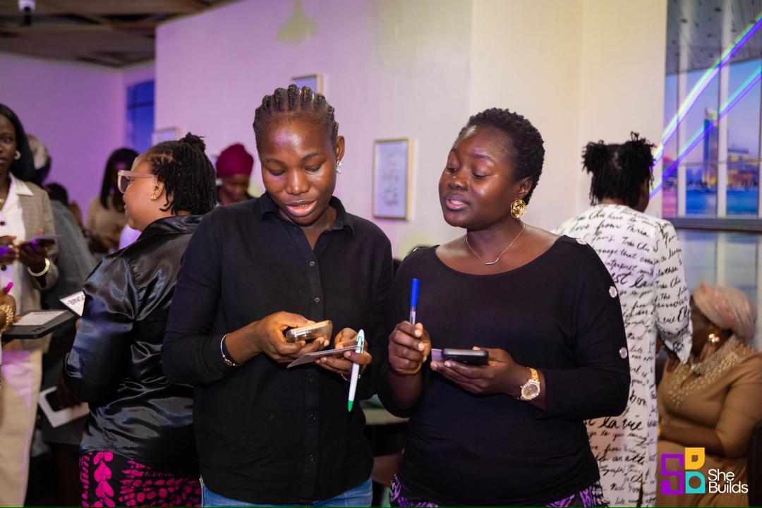 A moment of connection at the SheBuilds hangout 24
